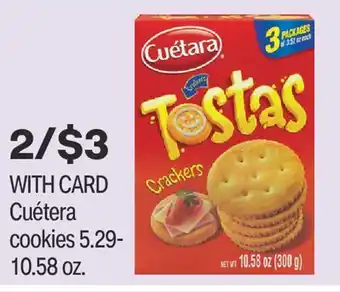 CVS Cuétera cookies 5.29-10.58 oz offer
