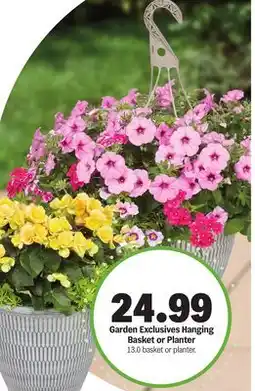 Meijer Garden Exclusives Hanging Basket or Planter offer