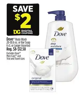 Dollar General Dove Body Wash offer