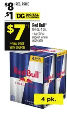 Dollar General Red Bull offer