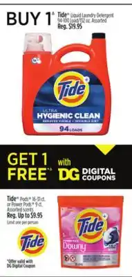 Dollar General Tide Liquid Laundry Detergent offer