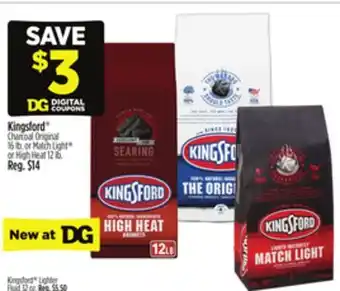 Dollar General Kingsford Charcoal Original 16 lb. or Match Light or High Heat 12 lb offer