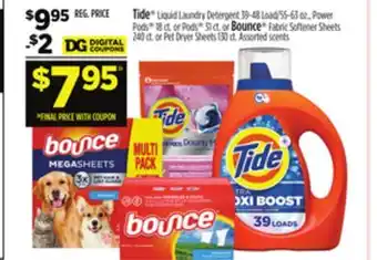 Dollar General Tide or Bounce offer