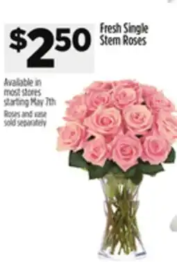 Dollar General Fresh Single Stem Roses offer