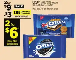 Dollar General OREO FAMILY SIZE Cookies offer