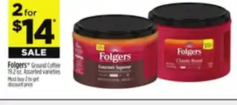 Dollar General Folgers Ground Coffee offer