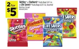 Dollar General Skittles or Starburst or Life Savers offer