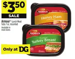 Dollar General Armour Lunch Meat Tubs offer