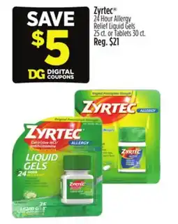 Dollar General Zyrtec 24 Hour Allergy Relief offer