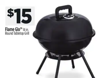 Dollar General Flame Glo 14 in. Round Tabletop Grill offer