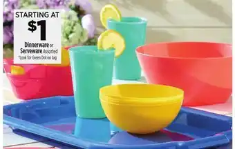 Dollar General Dinnerware or Serveware offer