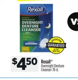Dollar General Rexall Overnight Denture Cleanser offer