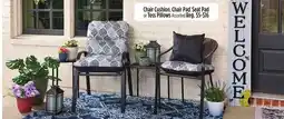 Dollar General Chair Cushion, Chair Pad, Seat Pad or Toss Pillows offer