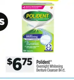 Dollar General Polident Overnight Whitening Denture Cleanser offer