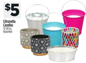 Dollar General Citronella Candles offer