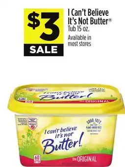 Dollar General I Can't Believe It's Not Butter Tub offer