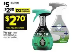 Dollar General Febreze Fabric Refresher offer