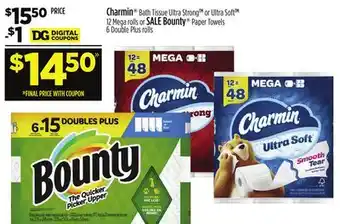 Dollar General Charmin or Bounty offer