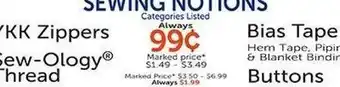 Hobby Lobby SEWING NOTIONS offer