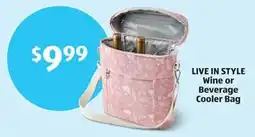 Aldi Live in style wine or beverage cooler bag offer