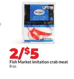 Hy-Vee Fish Market imitation crab meat offer