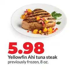 Hy-Vee Yellowfin Ahi tuna steak offer