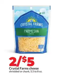Hy-Vee Crystal Farms cheese offer