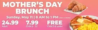 Hy-Vee MOTHER'S DAY BRUNCH offer