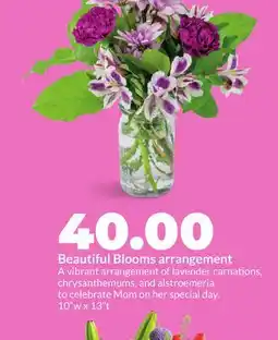 Hy-Vee Beautiful Blooms arrangement offer