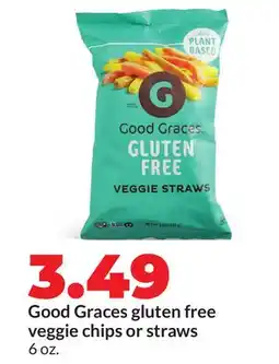 Hy-Vee Good Graces gluten free veggie chips or straws offer