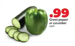 Hy-Vee Green pepper or cucumber offer