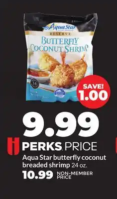 Hy-Vee Aqua Star butterfly coconut breaded shrimp offer