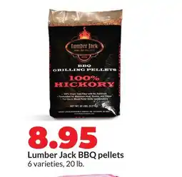 Hy-Vee Lumber Jack BBQ pellets offer