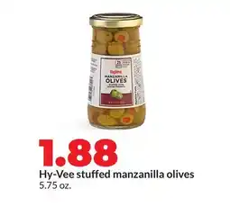 Hy-Vee Hy-Vee stuffed manzanilla olives offer