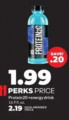 Hy-Vee Protein20 + energy drink offer