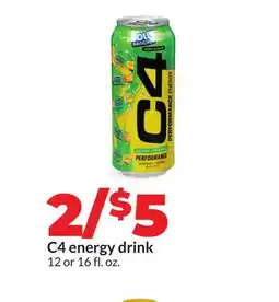 Hy-Vee C4 energy drink offer