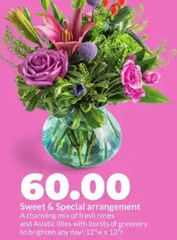 Hy-Vee Sweet & Special arrangement offer