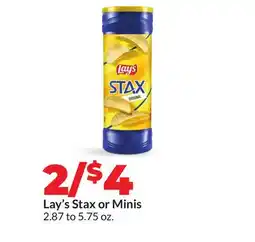 Hy-Vee Lay's Stax or Minis offer