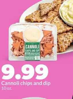 Hy-Vee Cannoli chips and dip offer
