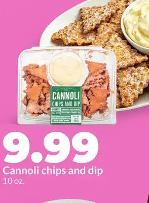Hy-Vee Cannoli chips and dip offer