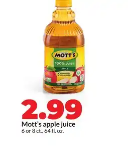 Hy-Vee Mott's apple juice offer