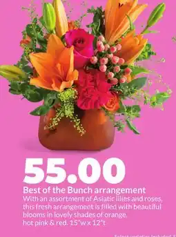 Hy-Vee Best of the Bunch arrangement offer