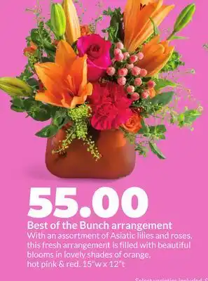 Hy-Vee Best of the Bunch arrangement offer