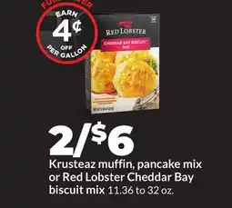 Hy-Vee Krusteaz muffin, pancake mix or Red Lobster Cheddar Bay biscuit mix offer
