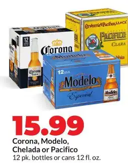 Hy-Vee Corona, Modelo, Chelada or Pacifico offer