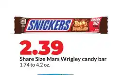 Hy-Vee Share Size Mars Wrigley candy bar offer
