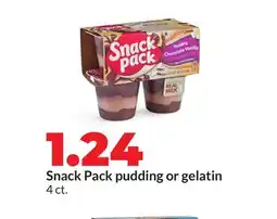 Hy-Vee Snack Pack pudding or gelatin offer