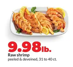 Hy-Vee Raw shrimp offer