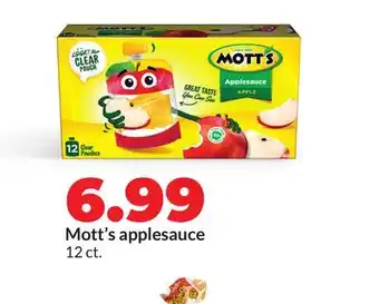 Hy-Vee Mott's applesauce offer