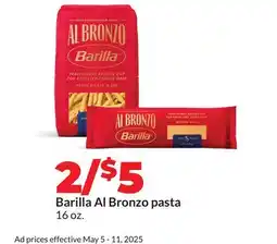 Hy-Vee Barilla Al Bronzo pasta offer